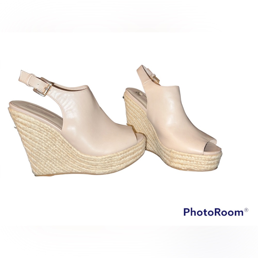 Forever 21 Cream Wedge Heels
